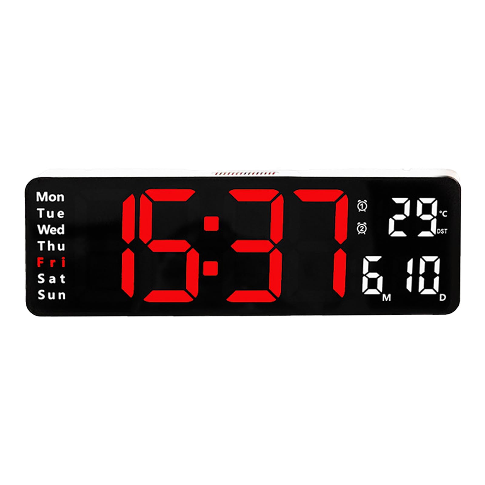 Buxuaaaa Digital Alarm Clock Snooze Function Desk Table Clock Tabletop Decor Ornament for Home Kids Room School Decor Digital Alarm Clocks for Bedrooms with Temperature