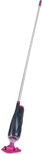 Miniatura 8 de Juego de aspiradora de mano recargable con poste ajustable y 2 cabezales de cepillo intercambiables, ideal para piscinas sobre el suelo, jacuzzis,