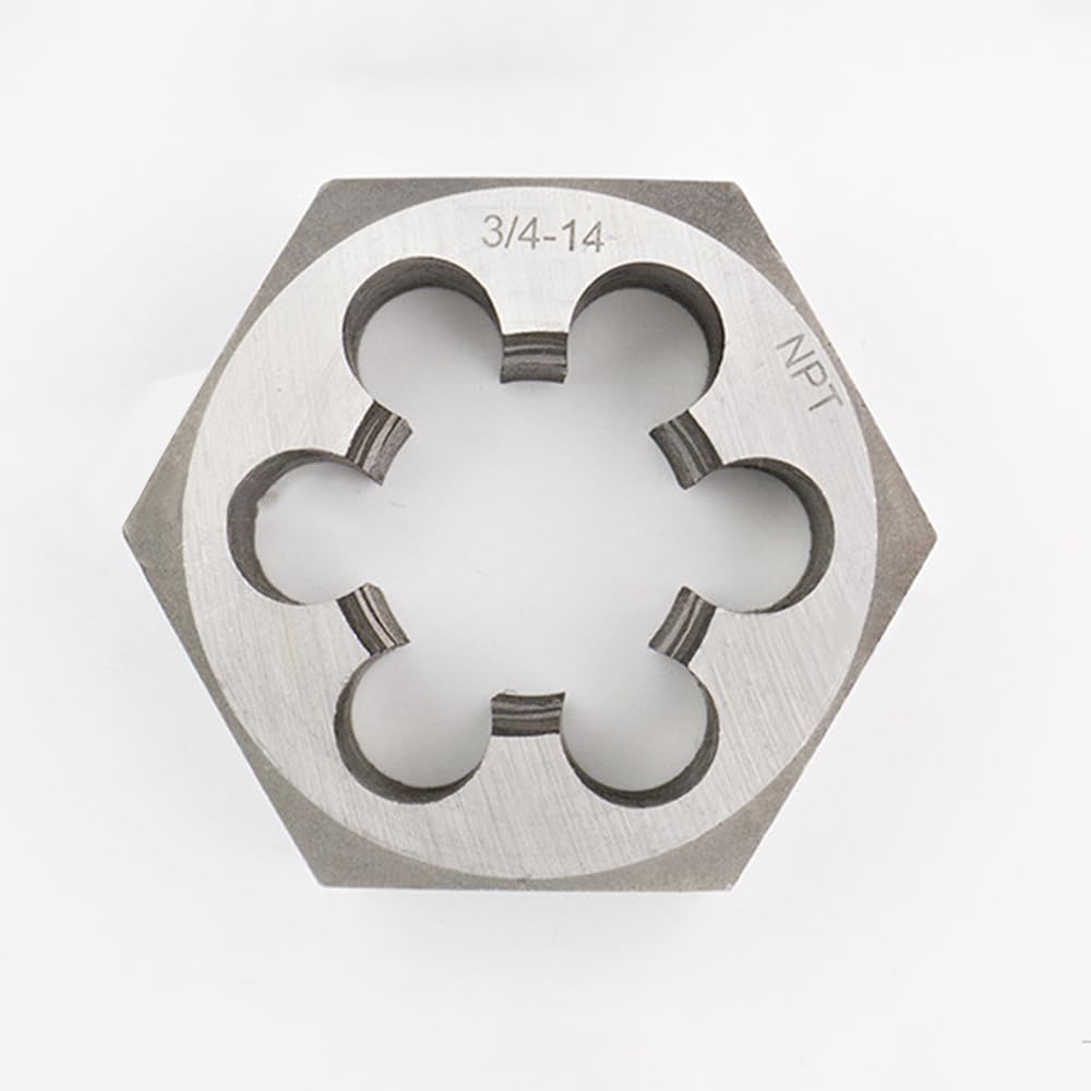 SEIWEI Carbon Steel Hex Rethreading Die Npt Pipe Die, 3/4-14NPT