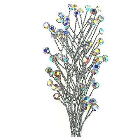 Homeford Crystal Rhinestone Spray Branch, 7-1/2-Inch, 12-Count (Iridescent) Cover