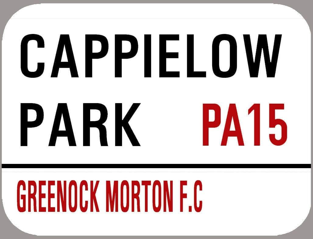 Bioprocess Greenock Morton Cappielow Park Metal St Sign Retro Decor Plaque 8X12 inch