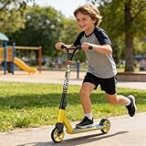 SZCQ Trick Pro Scooter Quality Stunt Scooters for Kids 8 Years and Up Adults Complete Kick Scooter for Intermediate,Beginner,Advanced and Professional Rider Teens Cool Freestyle Tricks Gold