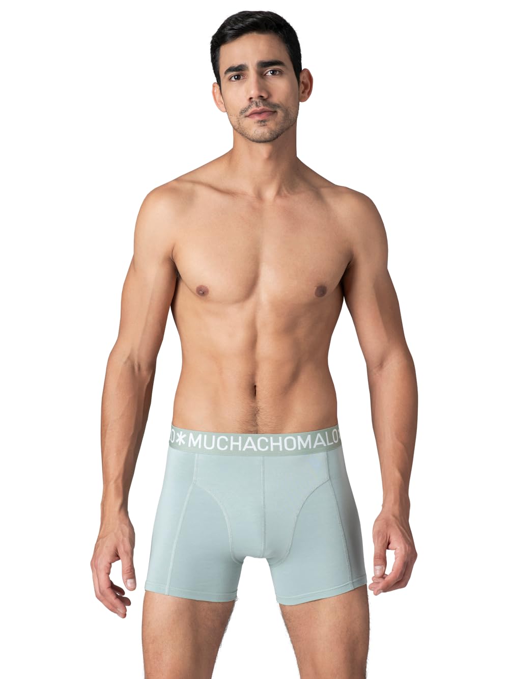 Muchachomalo Calzoncillos para Hombre, Ropa Interior Lisa de Algodón para Hombre, Pack de 7 Unidades, Bóxers Lisos de Corte Clásico con Cintura Elástica