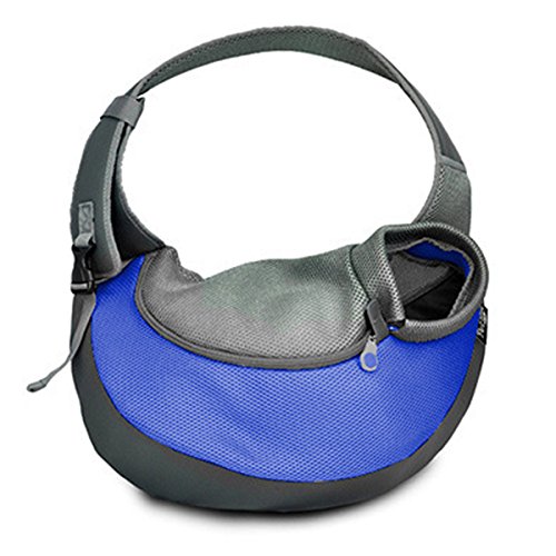 Transportín Bolsa Viaje Bolso de Hombro para Pequeños y Medianos Mascotas Perros Gatos Bolsa Portátil Bolsa Plegable para viaje de Tren y Metro