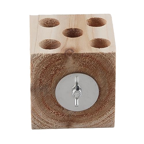 Brinquedo para Mastigar Bloco de Pássaros, Papagaio de Madeira para Aliviar o Tédio, Brinquedo para