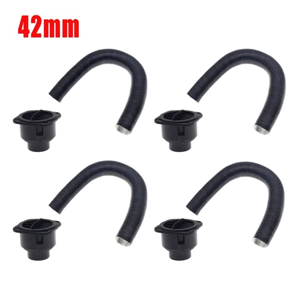 Kit 4 Tuyaux Sortie Air Chaud 42mm + Purge Pour Chauffage Diesel Voiture