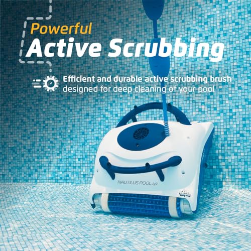Image of Dolphin Nautilus Pool-Up Robotic Pool Vacuum Cleaner up to 26 FT - Wall Climbing with Scrubber Brush