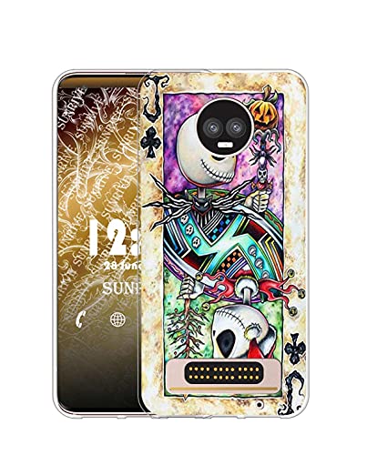 Sunrive Funda Compatible con Motorola Moto z3 Play, Silicona Slim Fit Gel Transparente Carcasa Case Bumper de Impactos y Anti-Arañazos Espalda Cover(Q Tarjeta)