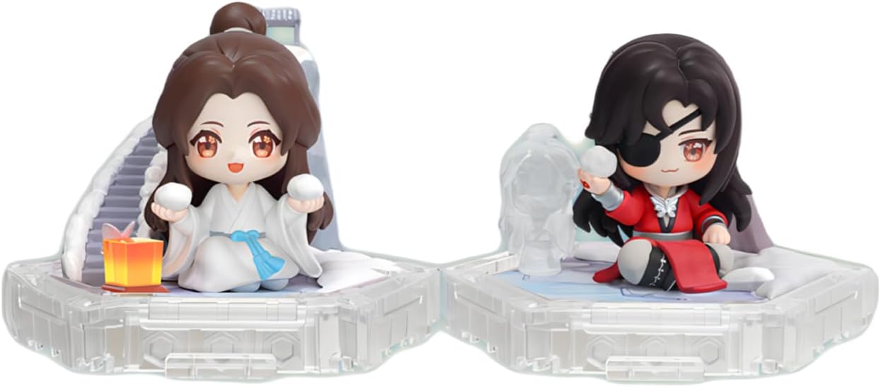 THE UNTAMED Heaven Officials Blessing Figures, Desktop Decorations，“Accompanying All Seasons”Seriesq Version Character Ornaments，Collectible Toys (Autumn)