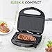 OSTBA Sandwich Maker & Panini Press, 2 Slice Grilled Cheese Maker with Non-stick Grill Plates, Indicator Lights, Cool Touch Handle, Easy to Clean and Store, 750W