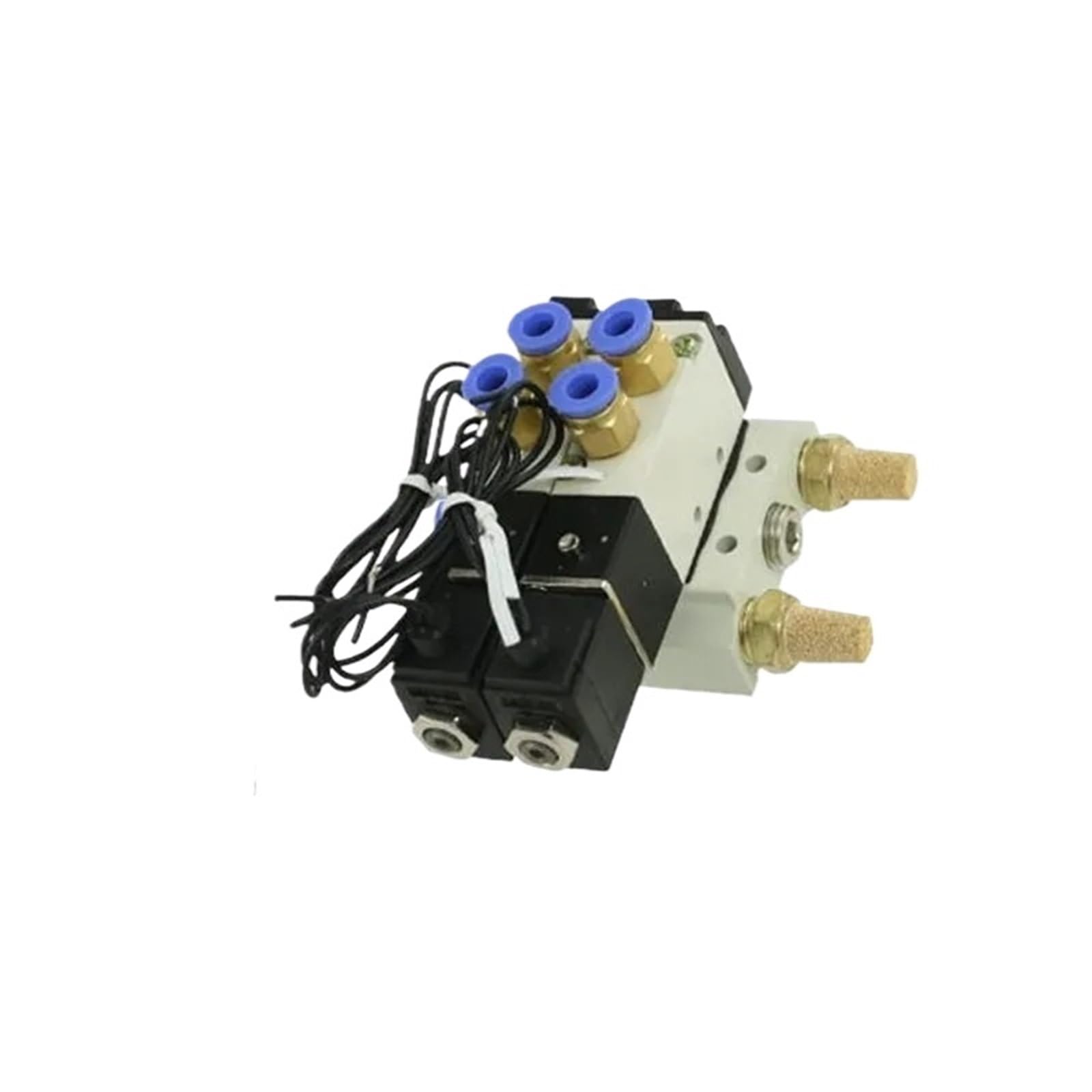 4V110-06 DC 12 V 2 pozycje podwójny zawór elektromagnetyczny tłumiki szybkozłączki zestaw podstawowy (AC220V)