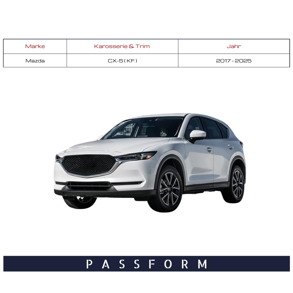 Spieg Außenspiegel Links für Mazda CX-5 (KF) 2017-2025 Elektrisch Einklappbar, Toter-Winkel-Assistent, Elektrisch Verstellbar, Blinklicht, Beheizt, Weißes Material, 9 PIN