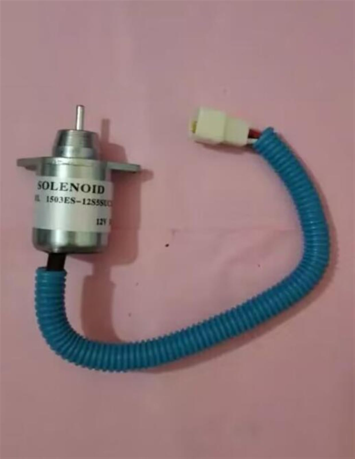 Elektromagnes zatrzymania paliwa 12V 24V 1503ES-12S5SUC12S do silnika 3TNE84 3TNE88 4TNE88 4TNE84 4TNE94 4TNE98 4TNV106 zawór odcinający (24V biała wtyczka)