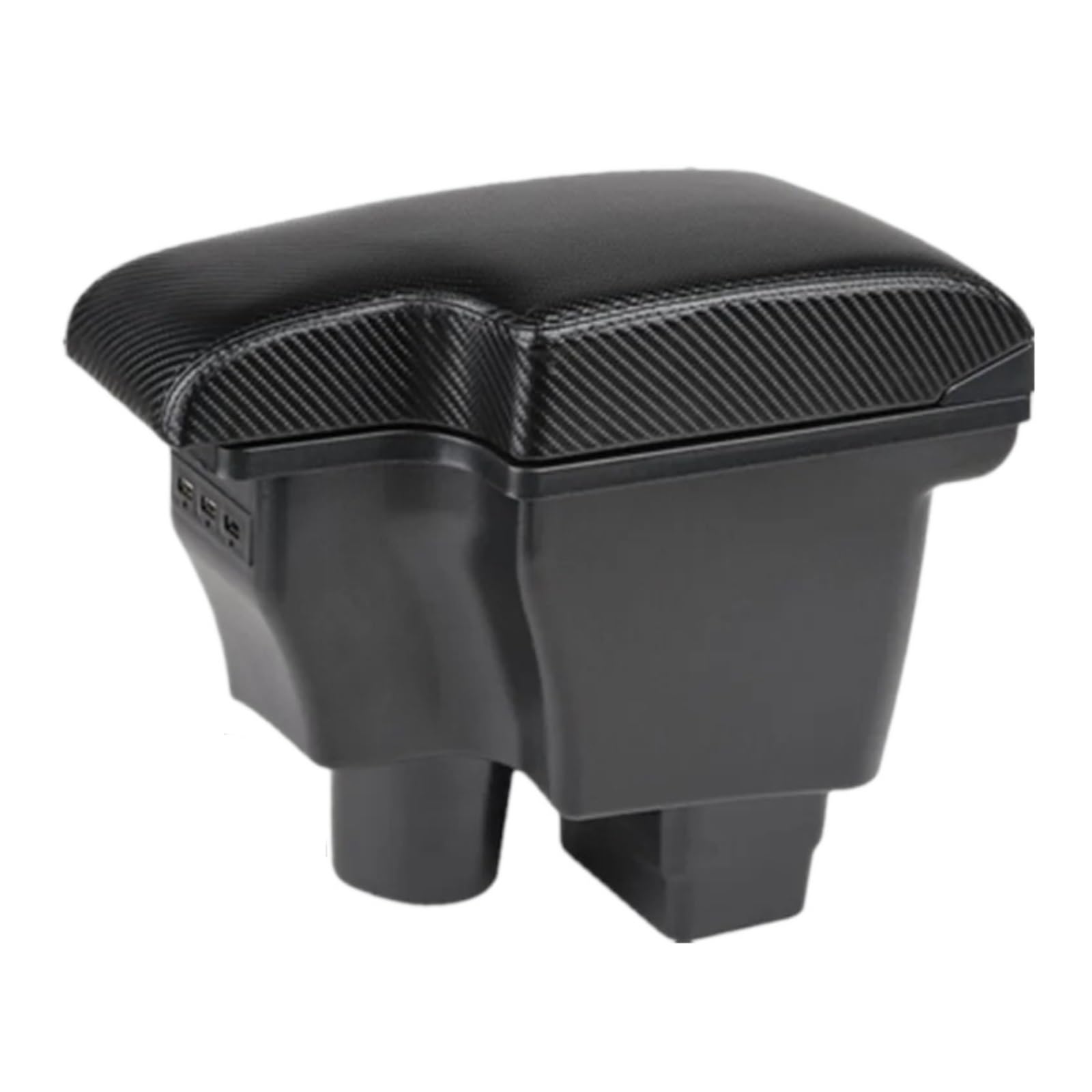 Umdjju C2 Carbon Fiber For Mazda For Cx-3 For 2 For Skyactiv Car Armrest Box Storage Charging With Usb Dedicated Retrofit Interior Accessories Car Centre Console Armrest Box(C2 Carbon Fiber)