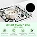 New Upgraded WB29K10022 Range Surface Small Burner Cap Replacement for GE Gas Range/Stove/Oven/Cooktop,Burner Caps for Gas Stove,Shiny Black Surface,2.6 Inch Diameter (1PCS)