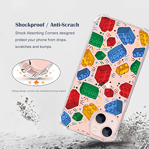 Sikii Compatible With Iphone 13 Case Cute With Design Color Puzzle Art Print For Girl Women Boys Men Soft Tpu Bumper Slim Protective Clear Phone Case Cover 6.1 Inch (Colorful Jigsaw Puzzle) #TOP4