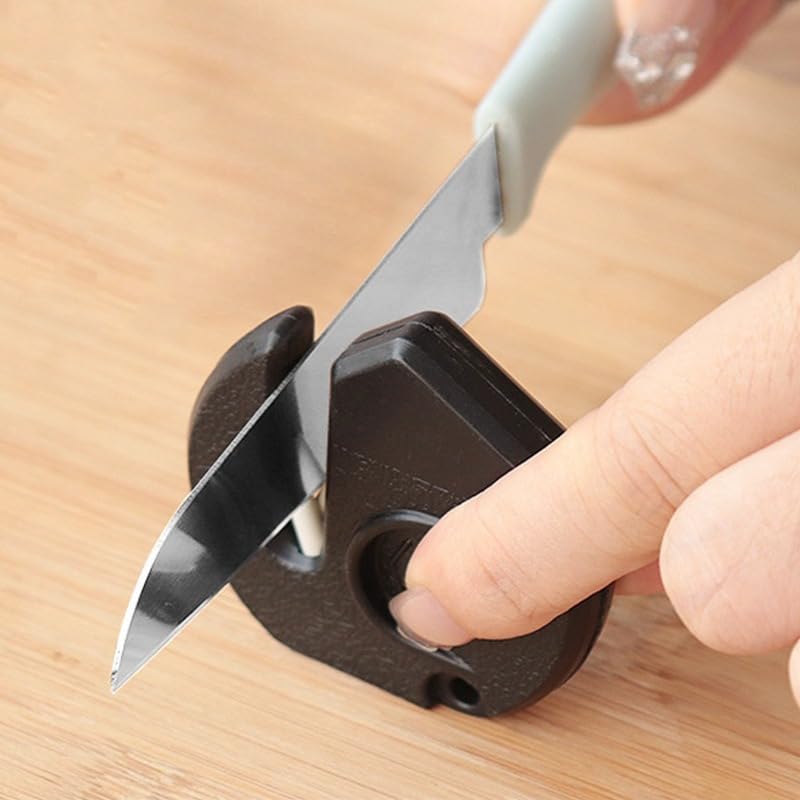 Ceramic Knife Sharpener Household Knife and Outdoor Sharpening Stone Easy to Carry Ceramic Wear-resistant Tools Essential for Home