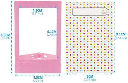 10 PCS Colorful Mini Photo Frames With 40 Sheets Colorful Instant Photo Sticker And 1Pcs Cleaning Cloth Compatible With Fujifilm Instax Mini 11 9 8 70 7s 90 26 Instant Camera 5 Colors