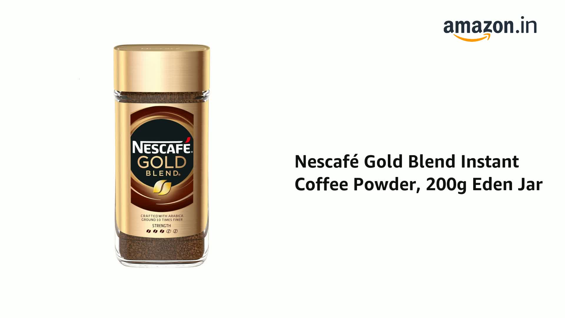 Nescafe Gold Blend Instant Coffee Powder, 200 Grams Eden Jar