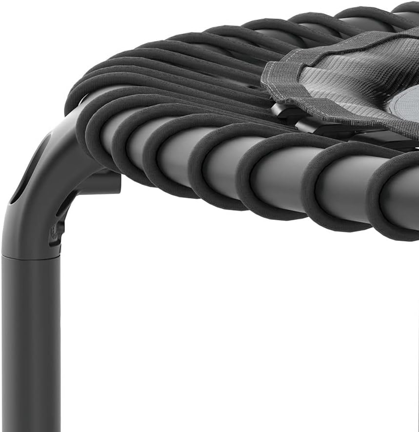 Acon FIT 44in Fitness Trampoline Round with Handlebar, Black