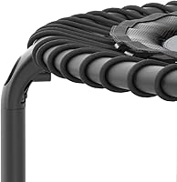 Vista 6 de Acon FIT - Trampolín de fitness redondo de 44 pulgadas con manillar, color negro