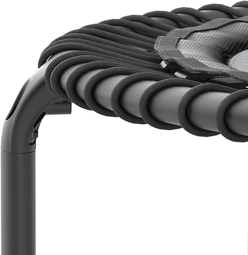 Miniatura 6 de Acon FIT - Trampolín de fitness redondo de 44 pulgadas con manillar, color negro