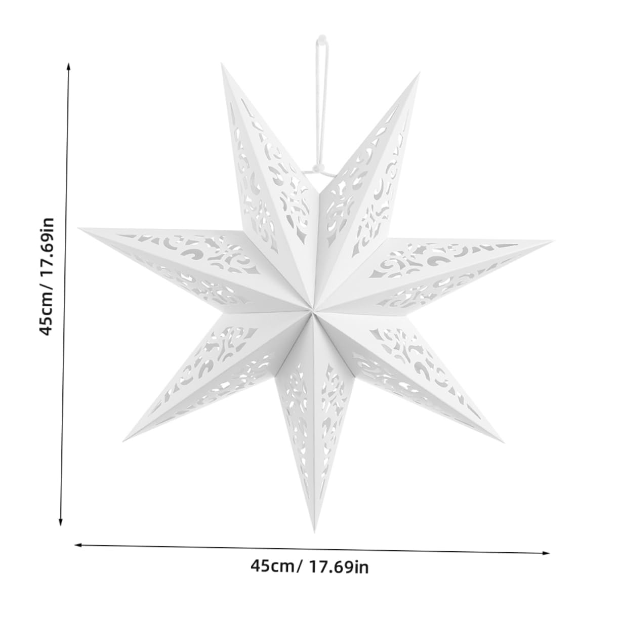 Angoily Elegant Paper Star Lampshade Ceiling Lampshades for Birthday Party Decorative Lighting