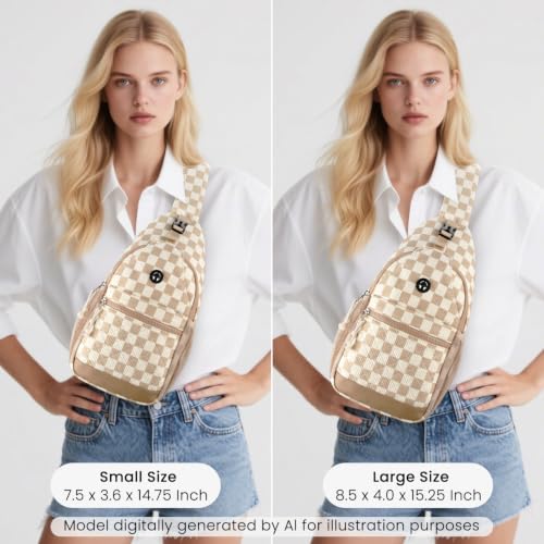 Image of Vankor Small Crossbody Purses Bags for Women Men Travel, Chest Sling Bag Women Casual Cross Body Bag for Woman Sling Backpack