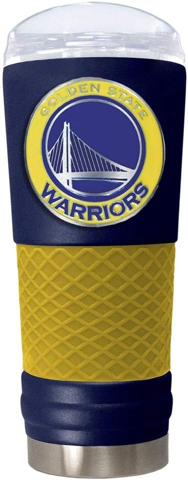 Great American Products NBA Golden State Warriors Powder-Coat Draft Tumbler 24oz Navy