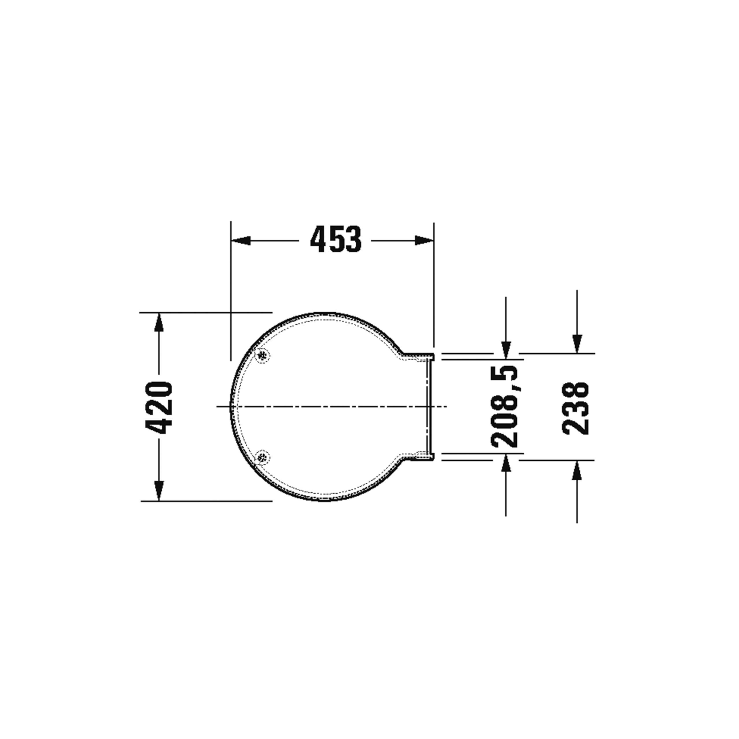 Duravit WC-Sitz Starck 1, Toilettendeckel mit Absenkautomatik, Klodeckel aus Urea-Duroplast, mit Edelstahl Scharnieren, Weiß