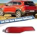 X AUTOHAUX Car Rear Bumper Reflector Light Left Side Driver Side 68105145AC for Jeep Cherokee 2014 2015 2016 2017 2018
