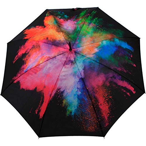 Parapluie automatique grand format multicolore Holy Explosion robuste - 2