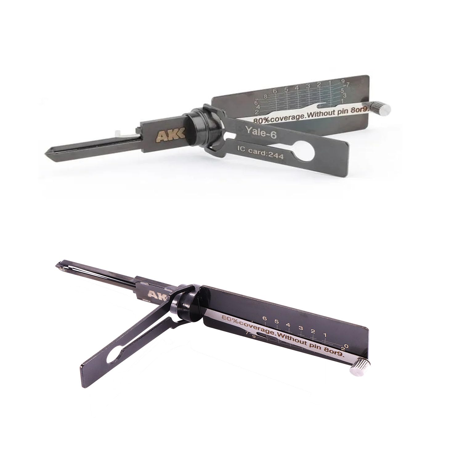 YCXNLONG Yale-6-B Yale-6 2 in 1 Civil Lock Pick and Decoder Locksmith Tool