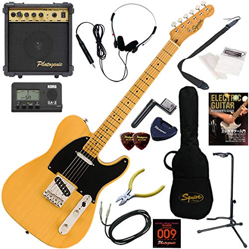 �y�Z�b�g�i�zSquier �G���L�M�^�[���S�ғ��� 10w�A���v���������X�^���_�[�h15�_�Z�b�g Classic Vibe '50s Telecaster/BTB�i�o�^�[�X�R�b�`�u�����h�j