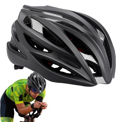 Casco bi- , material de una sola pieza, diseño transpirable, equipo de seguridad ligero para deportes al aire libre, accesorio protector de ciclismo para viajes por carretera, aventuras y turismo