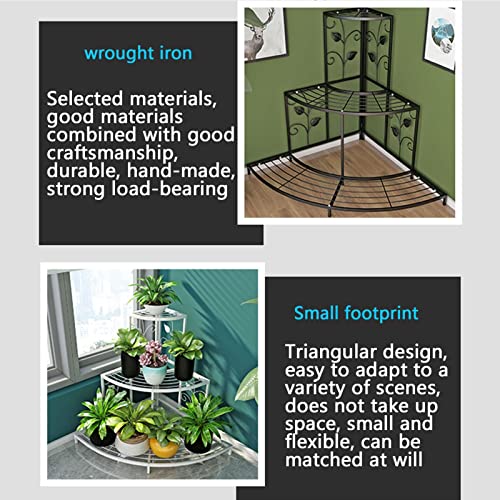 Gain de place balcon : support plantes extérieur 3 étages fer - 6