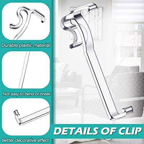 3 Inch Valance Clips Window Blind Clips Clear Plastic Valance Retainer Clips Hidden Valance Clips For Horizontal Blind Valance (30) #TOP2