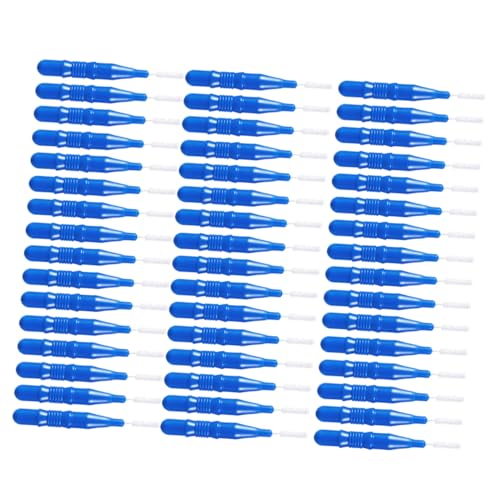 CIYODO 50 Piezas Cepillos Interdental Azul para Limpieza Dental Cuidado Bucal Práctico y Portátil