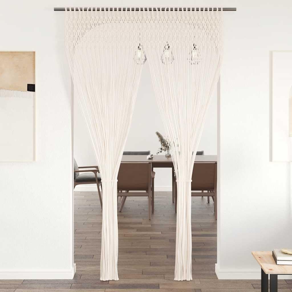 Rideau en macramé 140x240 cm Coton Salon A | Thermique Isolant Lumiere et Anti Chaleur Rideau Fenêtre pour Chambre et Intérieur