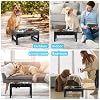 Elevated Dog Bowls, Stainless Steel Raised Dog Deep Bowl with Adjustable Stand, Double Dog Food and Water Bowl for Medium Large Dogs, 3 Heights 3.9, 7.8, 11.8