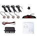 Cocar Champagne Or Voiture Radar de Recul LED Parking Beep & park Assist Système avec Distance Affichage Rétro Aide au Parcage + 4 Capteurs