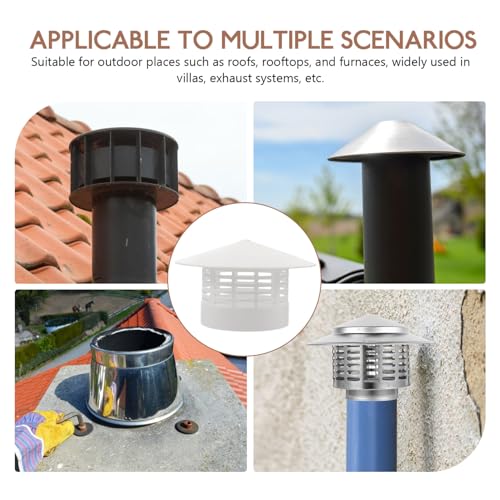 Cubierta de plástico para ventilación ifundom de techo con sombrero protector 8