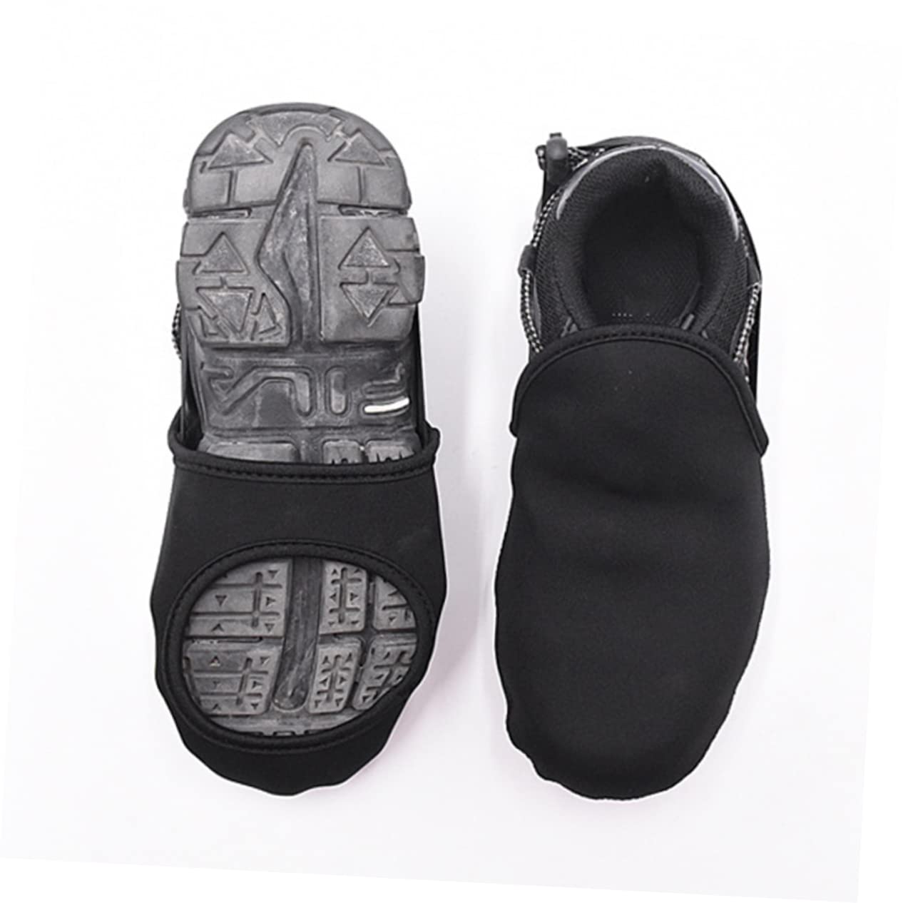 ibasenice Cubrezapatillas de Ciclismo Acolchado Protector mi más cálido Alto Cubrir cubrezapatos Antideslizante cubrezapatos para Montar al Aire Neopreno Black