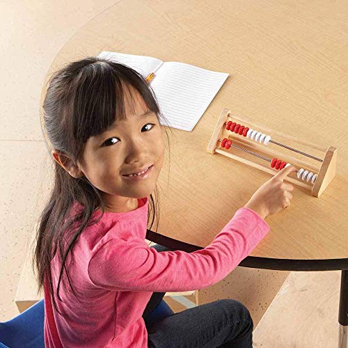 Image of hand2mind 20-Bead Wooden Rekenrek Abacus Classroom Set, Colored Abacus for Kids Math, Wooden Counting Math Manipulatives, Bead Counters for Kids Math, Homeschool Supplies (Set of 26)