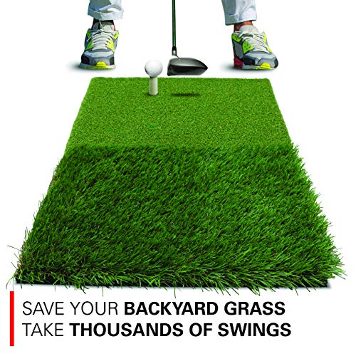 image for Rukket Sports Rukket Tri-Turf Golf Hitting Mat Attack | Portable Drivi
