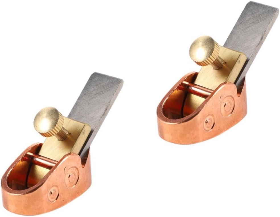 Mikikit 2pcs Mini Luthier Tool Hand Planer for Violin Elegant Body for Woodworking and Crafting Detailed Instruments Compact for Easy Handling and Portability