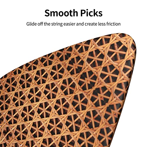 Ensemble de 6 médiators de guitare à grille tissée en osier pour guitare acoustique, guitare électrique, basse, ukulélé… - Les Beatles, Paul McCartney, John Lennon, RIngo Starr, George Harrison Ensemble de 6 médiators de guitare à grille tissée en osier pour guitare acoustique, guitare électrique, basse, ukulélé… – Image 6