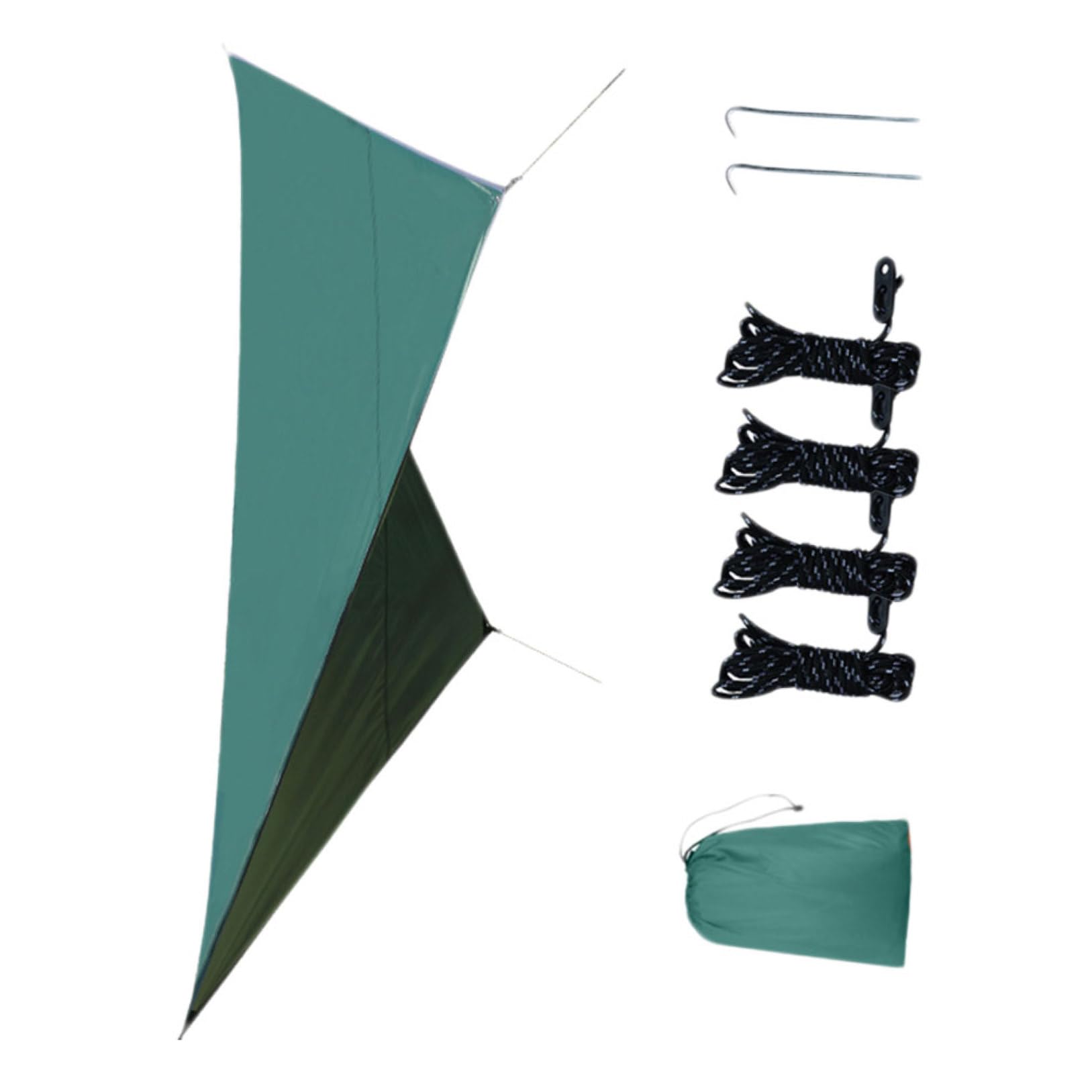 Voile d'ombrage contre la chaleur auvent de protection UV BESPORTBLE imperméable vert