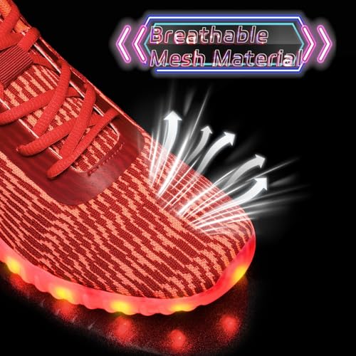 Image of Light Up Shoes for Women Men, LED Sneakers USB Charging Unisex Adult Glow Party Cool Dancing Shoes