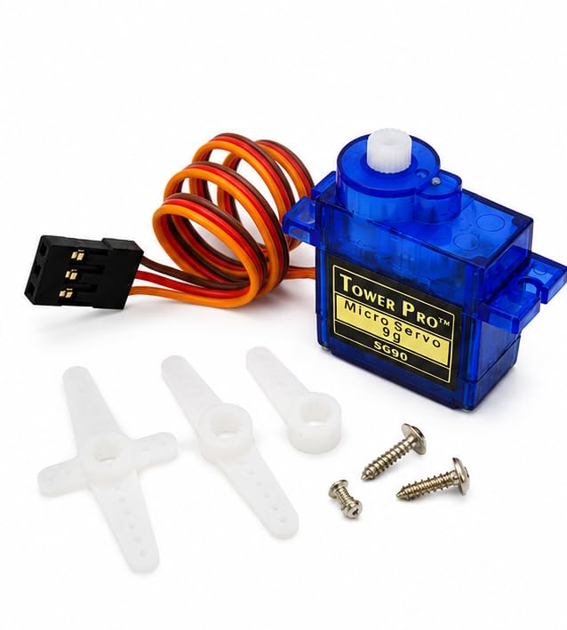 SG90S Metal Gear Micro Servo Motor | 9G Servo Motor for Arduino, ESP32 & RC Projects | 90° Servo Motor for Robotics, RC Plane & DIY Electronics-image-25